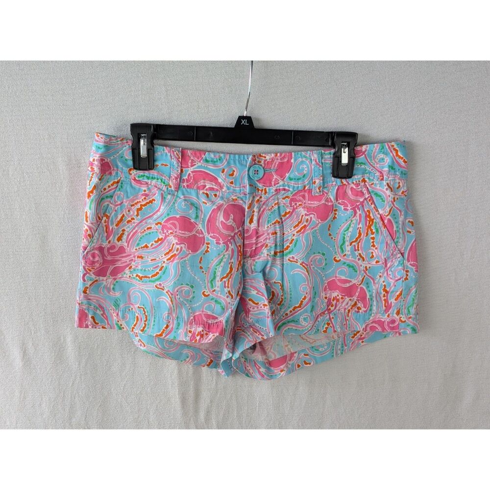 Lilly Pulitzer Walsh Short Jellyfish Design Pink and Blue Women's Size 4 - Picture 1 of 9